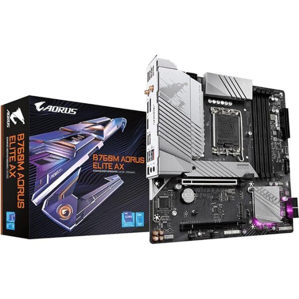 Gigabyte PamatinÄ- plokštė MB B760 S1700 MATX/B760M AORUS Elite AX