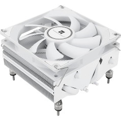 Thermalright AXP90-X53 balts zema profila CPU gaisa dzesētājs, 53 mm augstums, TL-9015W Slin PWM ventilators, AGHP 3.0 tehnoloģija, AMD AM4 AM5/Intel 1150/1151/1155/1156/1200/1700 (balts)