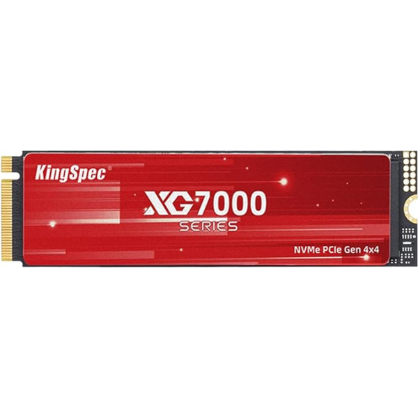 KingSpec 4TB M.2 SSD 2280 NVMe Gen4x4, neticams lasīšanas/rakstīšanas ātrums līdz 7400/6600MB/s, iekšējais M2 PCIe SSD, saderīgs ar Playstation 5 konsoles/darbvirsvirsmas/spēļu portatīvo datoru