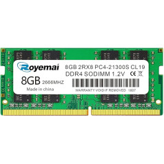 DUOMEIQI 8GB DDR4 PC4-21300S 2666MHz 260PIN SODIMM 1.2V CL19 2Rx8 operatīvās atmiņas modulis portatīvajiem datoriem