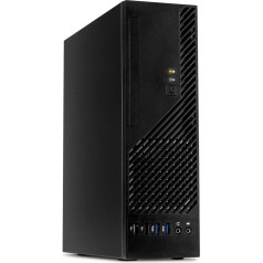 Inter-Tech Case S-301 Desktop with 8 Litre Volume, Black