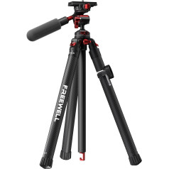 Freewell Real Carbon Fiber Travel Tripod with 360° Ball Head for Cameras and Smartphones