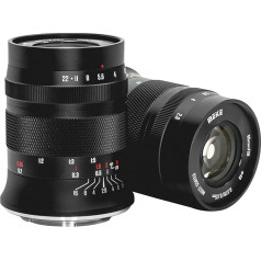 Meike 60 mm f2.8 APS-C kadra fiksētais makro objektīvs ar lielu diafragmas atvērumu un manuālo fokusēšanu Prime, kas saderīgs ar Fujifilm bezspoguļa kamerām, piemēram, X-T1 X-T2 X-T3