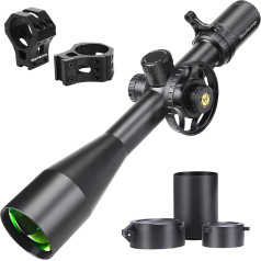 WestHunter Optik TD 5-30x56 SFIR FFP 1/10MIL Precision Rifle Scope for Competition Shooting, Zero Stop Tower, Red Lighting, First Image Plane, Tactical 34 mm Rifle Scope for Long Distance Hunting