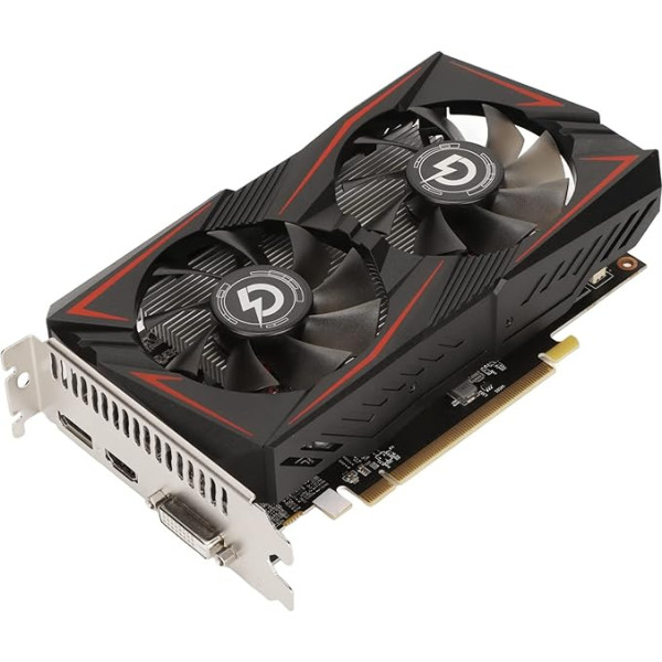 Goshyda RX 550 4G GDDR5 grafiskā karte, 128bit atbalsts DP DVI HDMI PCI Express 2.0, divi dzesēšanas ventilatori GPU PC spēļu video grafiskās kartes datoriem