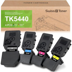 swiss toneris TK-5440 TK5440 Tonera kasetne: Kyocera ECOSYS PA2100CWX MA2100CWFX PA2100CX MA2100CWFX priekš Kyocera TK-5440 TK5440 Toneris (melns/melns/magenta/dzeltens)