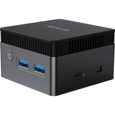 MECHAZER Īpaši mazs mini dators Windows 11 Pro Mini PC Gamer Computer Z5 Intel Celeron N5105 (līdz 2,9 GHz) 8GB LPDDR4X/256GB M.2 eMMC, Bluetooth 4.0, USB 3.0, Dual WiFi, Dual HDMI 4K