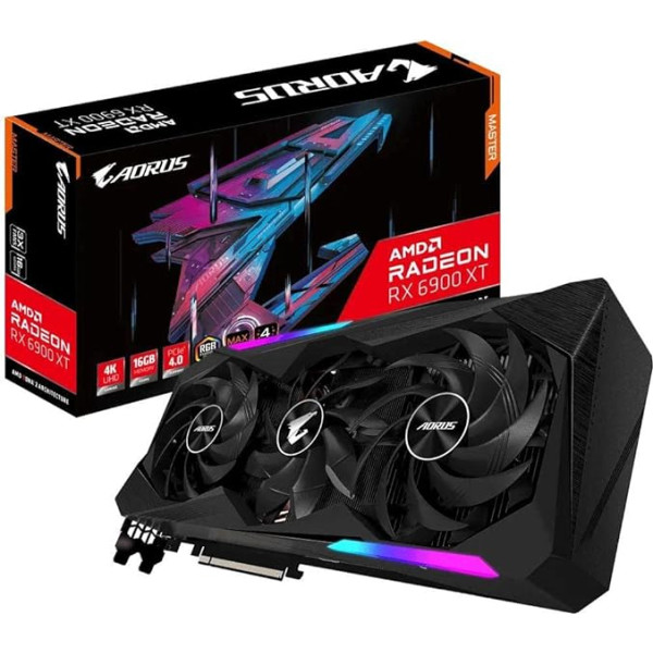 Gigabyte Radeon RX 6900 XT Master 16G Rev 2.0 (16GB GDDR6/PCI Express 4.0/2335MHz/16000MHz) GV-R69XTAORUS M-16GD Black