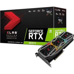 PNY GeForce RTX™ 3070 Ti 8 GB XLR8 Gaming Revel Epic-X RGB™ Dviejų ventiliatorių vaizdo plokštė LHR