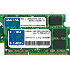 16GB (2x 8GB) DDR3L 1600MHz/PC3-12800 204-pin SODIMM Memory RAM for Intel iMac (Late 2014 Retina 5 K at work – Mid 2015)