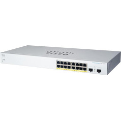 Cisco Business CBS220-16T-2G Smart Switch | 16 GE porti | 2x1G SFP | 3 gadu ierobežota aparatūras garantija (CBS220-16T-2G-EU)