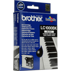 Oriģinālais Brother LC1000BK /, Premium Drucker-Patrone, melns, 500 lappušu, 9 ml