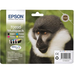 Epson Original T0895 Skārienjūtīgi, auksti un izturīgi tinte (Multipack, 4-farbig) (CYMK)