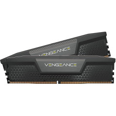 Corsair VENGEANCE DDR5 RAM 32GB (2x16GB) 6800MHz CL40 Intel XMP iCUE saderīga datora atmiņa - melna (CMK32GX5M2B6800C40)