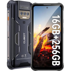 CUBOT Kingkong Power (2023) Āra viedtālrunis Android 13, 16GB (8+8)/256GB, 10600mAh (33W), 6,5 collu FHD+ mobilais tālrunis bez līguma ar LED lukturīti, 48MP + 20MP nakts redzamība, IP68/Dual 4G