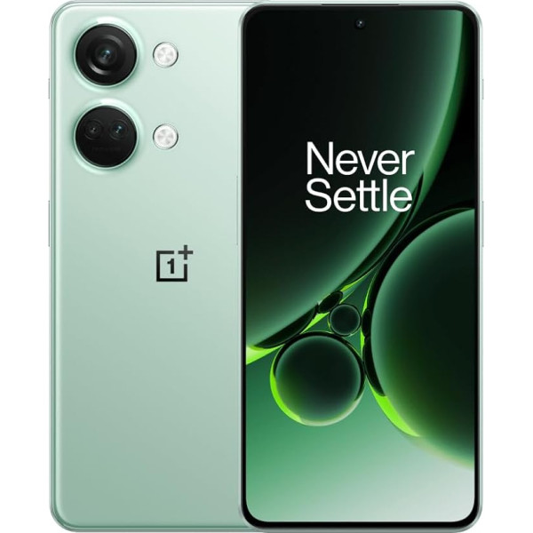 OnePlus Nord 3 5G - 16 GB RAM 256 GB bez SIM kartes viedtālrunis ar 50 MP trīskāršu kameru + OIS - miglaini zaļš