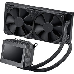 ASUS ROG Ryujin III 240 All-in-One Liquid CPU Cooler (3.5 inch LCD, 8th Generation Asetek Pump, 2 x Noctua 2000 PWM 120 mm Radiator Fan, Black)