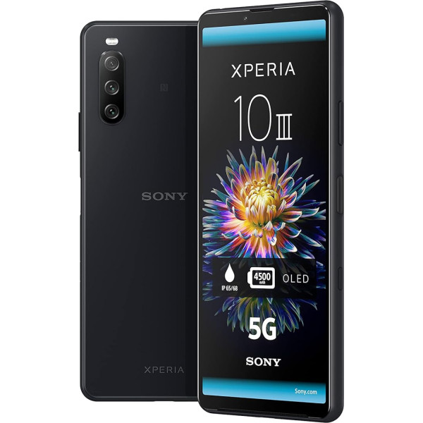 Sony Xperia 10 III 5G viedtālrunis 128GB, 6GB RAM, Dual SIM, melns