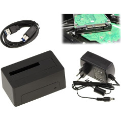 KALEA-INFORMATIQUE Dockingstation für SAS-Laufwerk USB3.0 5G-Verbindung, Stromversorgung 12V 2A. 18 TB atbalsts - USB Serial Attached SCSI SAS HDD Dock.