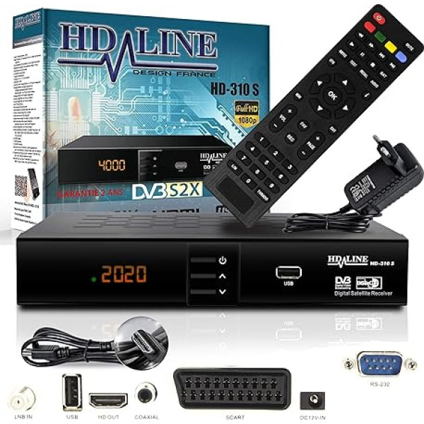 HD-LINE HDMI uztvērējs satelīta HD digitālais satelīta uztvērējs HDMI DVB S2 uztvērējs satelīta uztvērējam HD HDMI satelīta uztvērējs HDMI HD uztvērējs satelīta uztvērējs satelīta ciparu uztvērējam TV DVB-S, melns