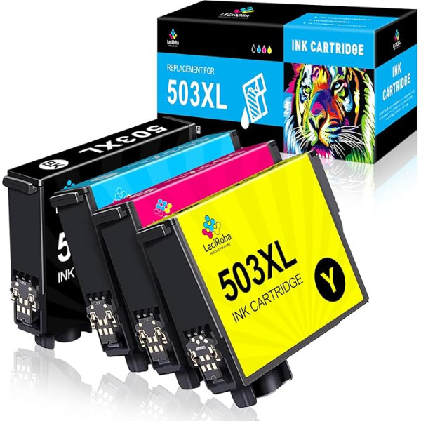 LeciRoba 503xl картриджи для принтера Epson 503 картриджи и Epson 503xl мультипак для Epson Expression Home XP-5200 XP-5205 XP5200 XP5205 WF-2960DWF WF-2965DWF WF2960DWF WF2965DWF принтер (4 PK)