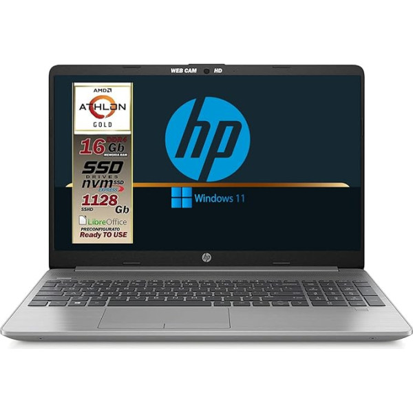 HP 250 G7 Notebook Intel Core i5 8265U 8Gen, 4 Core līdz 3.9GHz, 8GB Ddr4, SSD M.2 ar 500GB, 15.6