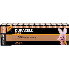 Duracell Plus AA sārmu baterijas [iepakojumā 24], 1,5 V LR06 MN1500