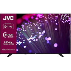 JVC 55 collu televizors/TiVo Smart TV (4K UHD, HDR Dolby Vision, Dolby Atmos, trīskāršais uztvērējs) LT-55VU3455 [2024]