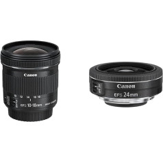 Canon īpaši platleņķa objektīvs ar tālummaiņu EF-S 10 - 18 mm F/4.5-5.6 IS STM melns / antracīts