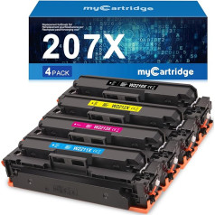 MyCatridge 207X Toner Kompatibel für HP 207X HP 207A Toner ( Ohne Chip ) für HP Color Laserjet Pro MFP M283FDW M255DW M282NW Toner