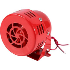 12 V 3 Inch Car Horn Alarm, Automotive Air Attack Siren Horn Car Truck Engine Powered Alarm Red