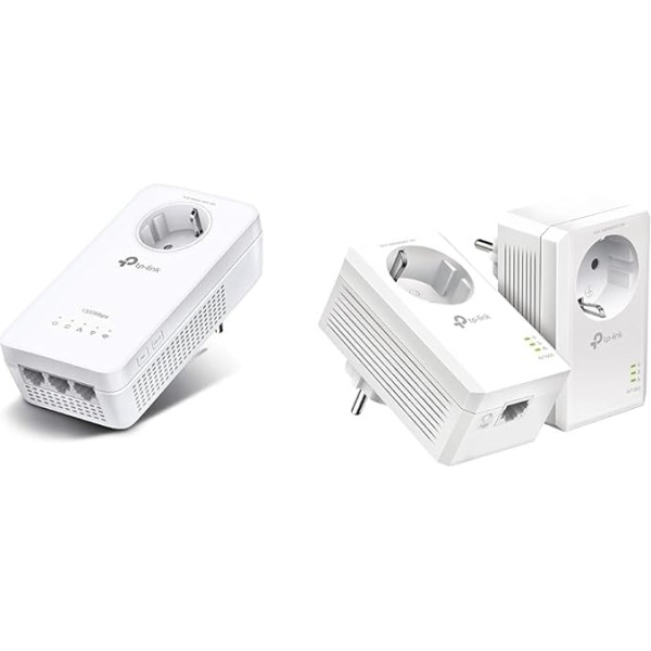 TP-Link WLAN Powerline adapteris TL-WPA8631P un Powerline adaptera komplekts TL-PA7017P KIT