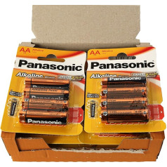 Panasonic 12 x 4 AA baterijas, daudzkrāsainas, viens izmērs