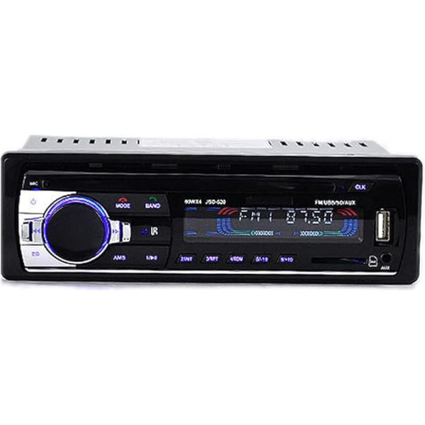 BOOMBOOST 520 24V Bluetooth Auto radio 1 DIN Auto DVD CD atskaņotājs Auto MP3 Stereo Auto brīvroku audio radio atbalsts AUX SD kartes U diska SD karšu lasītājs