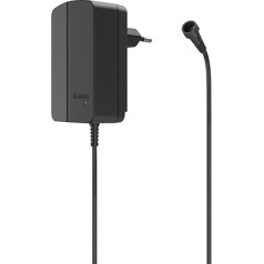 Hama Universālais barošanas avots, regulējams 12 V (regulējams lādētājs, maiņstrāvas adapteris 2250 mA, 27 W, maks. 12 V, ietver 7 USB un līdzstrāvas savienotājus, pārslēdzams barošanas avots skaļruņiem, planšetdatoriem un citām mājsai