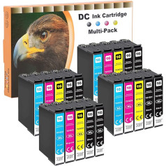 D&C 20x D&C 20x printeru kasetnes saderīgas ar Epson 16 16XL Workforce WF-2760DWF WF-2760 WF-2760 WF-2540 WF-2660 WF-2750 WF-2650 WF-2510 WF-2520 WF-2530 WF-2010 WF-2660DWF WF-2700 WF-2700 WF-2010 010W WWF-,