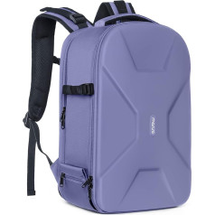 MOSISO Camera Backpack, DSLR/SLR/Mirrorless Photography Camera Bag Waterproof Hard Shell Protective Case with Tripod Holder & Laptop Compatible with Canon/Nikon/Sony/DJI Mavic Drone, Lavender Grey