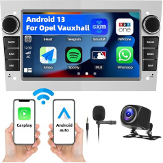 1+32G Android 13 Auto radio ar bezvadu Carplay Android automašīnai Opel Corsa Astra Vectra Zafira Meriva Vivaro 2 DIN ar 7 collu ekrānu ar navigāciju Bluetooth WiFi FM/RDS + CANBUS + AHD Reversing