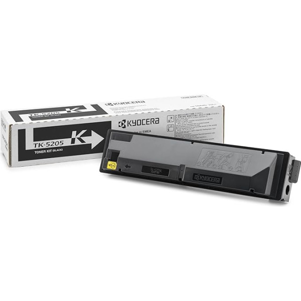 Kyocera TK-5205K Toneris Schwarz. Originali tonerkartusche 1T02R50NL0. Toner Drucker kompatibel für TASKalfa 356ci. Drucker Toner für bis zu 18000 Seiten