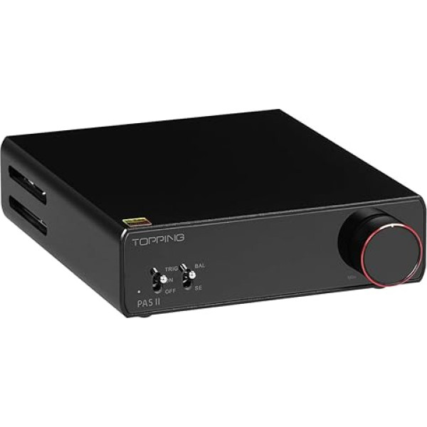 TOPPING PA5 II HiFi jaudas pastiprinātājs 100W x 100W pilnībā sabalansēts pastiprinātājs TRS/RCA ievade Mājas audio D klases pastiprinātājs (melns)