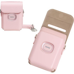 MUZIRI KINOKOO Mini Link 2 Case Compatible with Fuji Instax Mini Link 2 Photo Printer PU Leather Protective Case, pink, camera bag