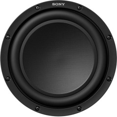 Sony XS-W104GS Pasīvais jaudīgais zemfrekvences skaļrunis ar 1500 W maksimālo jaudu, 25 cm (10 collas), papīra konusa membrāna ar polipropilēna vāciņu, melns