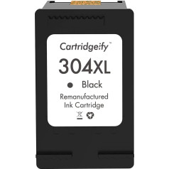 Cartridgeify 304 XL printeru kasetnes, kas ir saderīgas ar HP 304 304 304XL tintes kasetnēm (1 x melna), priekš HP Envy 5010 5020 5030 5032, DeskJet 2630 3720 3720 3730 3733 3735 3750 3760 3762, AMP 130