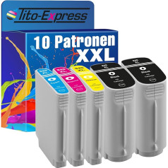 Tito-Express 10 Druckerpatronen XXL mit Chip und Füllstandsanzeige kompatibel mit HP 940 XL OfficeJet Pro 8000 8000 Enterprise 8000 Series 8000 Wireless 8500 8500 8500 A 8500 A Plus 8500 A Premium 8500 8500