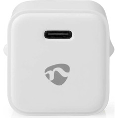 Tīkla lādētājs - 30 W - Ātrās uzlādes funkcija - 1,5/2,0/2,5/3,0 A - Izvadu skaits: 1 - USB-C - Automātiska sprieguma izvēle