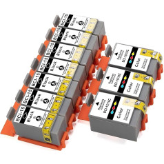 ESMONLINE 10 er Set Multipack kompatible Druckerpatrone ersetzt Canon BCI-15 BCI-16 passend für Bubble Jet I70 I80 Pixma IP90 IP90V MINI220 Selphy DS700 DS810