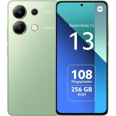 Xiaomi Redmi Note 13 4G atbloķēts viedtālrunis 8+256GB 6,67 collu 120Hz AMOLED displejs 108MP trīskāršā kamera Snapdragon 685 procesors 5000mAh akumulators 33W ātrā uzlāde (zaļš)