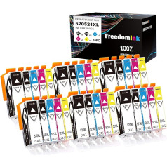 FreedomInk 30 saderīgas 520XL 521XL kasetnes Canon PGI-520 CLI-521 printeru kasetnes darbojas ar MP560 MP640 MP550 MP540 MP620 MP630 MX860 MX870 MP980 MP990 iP3600 iP4 600 iP4700