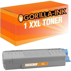 Gorilla-Ink toneris XXL priekš Oki C612 46507307 Black C 612 N C 612 Series C 612 DN