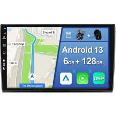 YUNTX [6GB + 128GB] Android 13 autoradio Fiat Bravo (2006-2012)-[Integrēts CarPlay/Android Car/DSP/GPS]-9 collu IPS 2.5D kamera + MIC-DAB/Mirror Link/Bluetooth 5.0/360 kamera/stūresrats